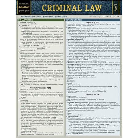 BARCHARTS PUBLISHING Criminal Law Guide 9781423233100